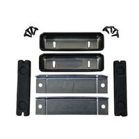1965-67 Mustang Deluxe Door Panel Hand Cup Kit (6 Pieces plus Hardware) Black