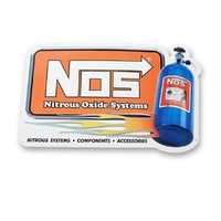 N.O.S. Nitrous Oxide Systems Metal Garage Sign 14" x 24"