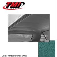1964.5-68 Mustang Coupe Headliner (Moonskin Grain) Dark Aqua/Turquoise