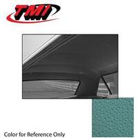 1964.5-68 Mustang Fastback Headliner - Light Aqua/Turquoise Moonskin Grain