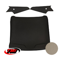 1969-70 Mustang Sportsroof 1-Piece Headliner - White Sierra Grain Vinyl