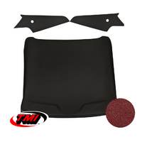1969-70 Mustang Sportsroof 1-Piece Headliner - Dark Red Sierra Grain Vinyl