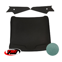1969-70 Mustang Sportsroof 1-Piece Headliner - Turquoise Sierra Grain Vinyl