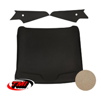 1969-70 Mustang Sportsroof 1-Piece Headliner - Light Parchment Sierra Grain Vinyl