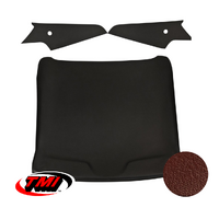 1969-70 Mustang Sportsroof 1-Piece Headliner - Dark Red Corinthian Grain Vinyl