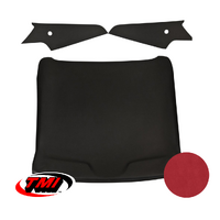 1969-70 Mustang Sportsroof 1-Piece Headliner - Hot Rod Red UniSuede