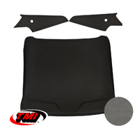 1969-70 Mustang Sportsroof 1-Piece Headliner - Dove Grey UniSuede