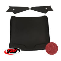 1969-70 Mustang Sportsroof 1-Piece Headliner - Bright Red Sierra Grain Vinyl