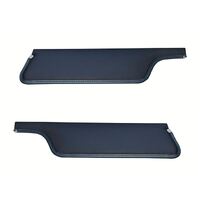 1971-73 Mustang Coupe/Sportsroof Sunvisors (1 Pair) Dark Blue Tier Grain