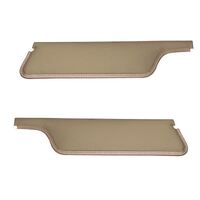 1971-73 Mustang Coupe/Sportsroof Sunvisors (1 Pair) Tan Tier Grain