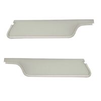 1971-73 Mustang Coupe/Sportsroof Sunvisors (1 Pair) White Tier Grain