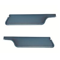 1971-73 Mustang Coupe/Sportsroof Sunvisors (1 Pair) Wedgewood Blue Tier Grain