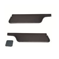 1971-73 Mustang Coupe/Sportsroof Sunvisors (1 Pair) Black Carbon Fibre Look