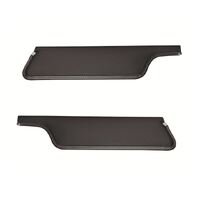 1971-73 Mustang Coupe/Sportsroof Sunvisors (1 Pair) Black Tier Grain