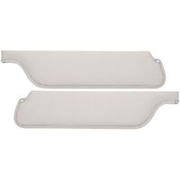 1964.5-66 Mustang Coupe/Fastback Sunvisors (1 Pair) White Seirra Grain