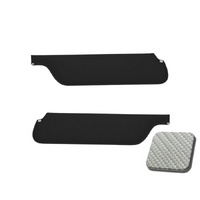 1964.5-66 Mustang Coupe/Fastback Sunvisors (1 Pair) Silver Carbon Fibre Look