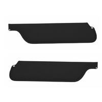 1964.5-66 Mustang Coupe/Fastback Sunvisors (1 Pair) Black Moonskin Grain