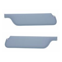 1964.5-66 Mustang Coupe/Fastback Sunvisors (1 Pair) Light Blue Moonskin Grain