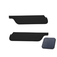 1964.5-66 Mustang Coupe/Fastback Sunvisors (1 Pair) Dark Blue Moonskin Grain