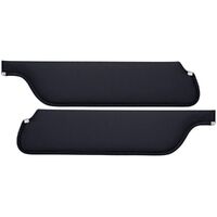 1964.5-66 Mustang Coupe/Fastback Sunvisors (1 Pair) Black Sierra Grain