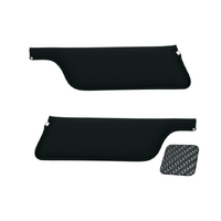 1967-68 Mustang Coupe/Fastback Sunvisors (1 Pair) Black Carbon Fibre Look