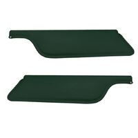 1969-70 Mustang Coupe/Sportsroof Sunvisors (1 Pair) Dark Green Moonskin Grain