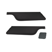 1969-70 Mustang Coupe/Sportsroof Sunvisors (1 Pair) Black Carbon Fibre