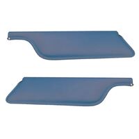 1969-70 Mustang Coupe/Sportsroof Sunvisors (1 Pair) Medium Blue Moonskin Grain