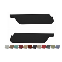 1964.5-66 Mustang Convertible Sunvisors (1 Pair) Blue Sierra Grain