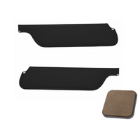 1964.5-66 Mustang Convertible Sunvisors (1 Pair) Palomino Sierra Grain