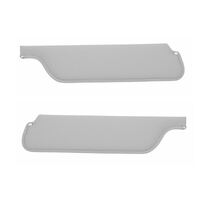1964.5-66 Mustang Convertible Sunvisors (1 Pair) White Sierra Grain