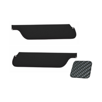 1964.5-66 Mustang Convertible Sunvisors (1 Pair) Black Carbon Fibre Look