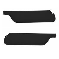 1964.5-66 Mustang Convertible Sunvisors (1 Pair) Black Sierra Grain