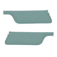 1967-68 Mustang Convertible Sunvisors (1 Pair) Turquoise Sierra Grain