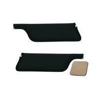 1967-68 Mustang Convertible Sunvisors (1 Pair) Light Parchment Sierra Grain