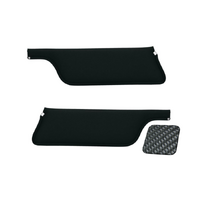 1967-68 Mustang Convertible Sunvisors (1 Pair) Black Carbon Fibre Look