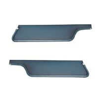1971-73 Mustang Convertible Corinthian Grain Sunvisors (1 Pair) Medium Blue