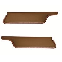 1971-73 Mustang Convertible Corinthian Grain Sunvisors (1 Pair) Medium Ginger