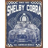 Shelby Cobra  Large Metal Tin Sign 40.6cm X 31.7cm Genuine American Made