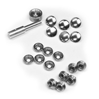 Convertible Top Boot Replacement Snap Fastener Kit (6 Sets of Nickel Plated Brass Fasteners & Install Tools)
