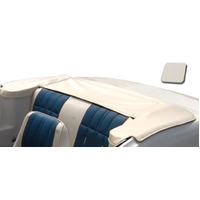 1971-73 Mustang Convertible Corinthian Top Boot (Padded w/ Slip Tab Design) White