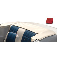 1971-73 Mustang Convertible Corinthian Top Boot (Padded w/ Slip Tab Design) Vermillion