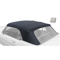 1967-70 Mustang Convertible Top Plastic Curtan - Pinpoint Vinyl, Oxford White