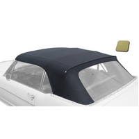 1967-70 Mustang Convertible Top Plastic Curtan - Pinpoint Vinyl, Buckskin