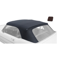 1967-70 Mustang Convertible Top Plastic Curtan - Stayfast Canvas, Brown