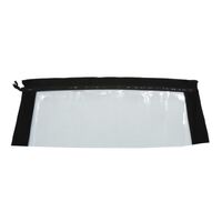 1971-73 Mustang Convertible Top Plastic Curtain - Buckskin Pinpoint