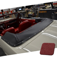 1964.5-66 Mustang Padded Convertible Top Boot (w/ Snap Fastener Design) Metallic Red