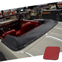 1964.5-66 Mustang Padded Convertible Top Boot (w/ Snap Fastener Design) Bright Red