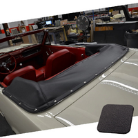 1964.5-66 Mustang Padded Convertible Top Boot (w/ Snap Fastener Design) Black