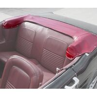 1967 Mustang Padded Convertible Top Boot w/ Snap Fastener Design - Metallic Red